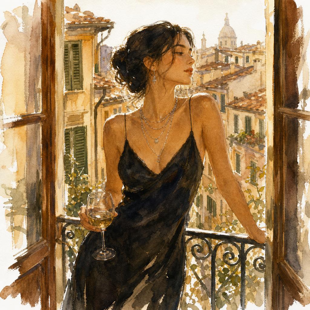 Antonella at her writing desk